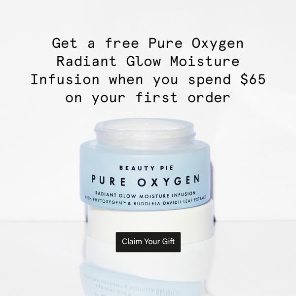 US GWP offer of free Pure Oxygen Radiant Glow Moisture Infusion when you spend $65 on your first order
