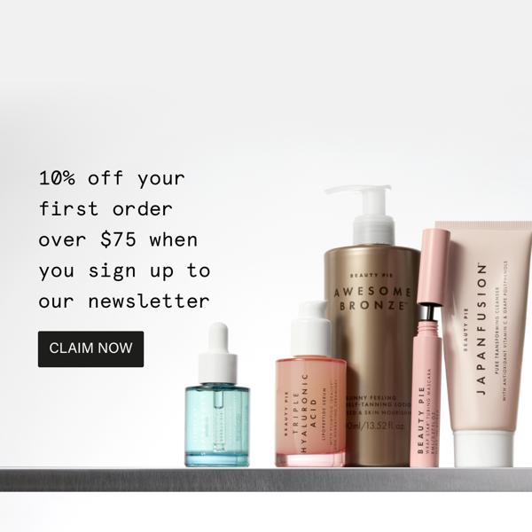 US offer 10% off min threshold $75