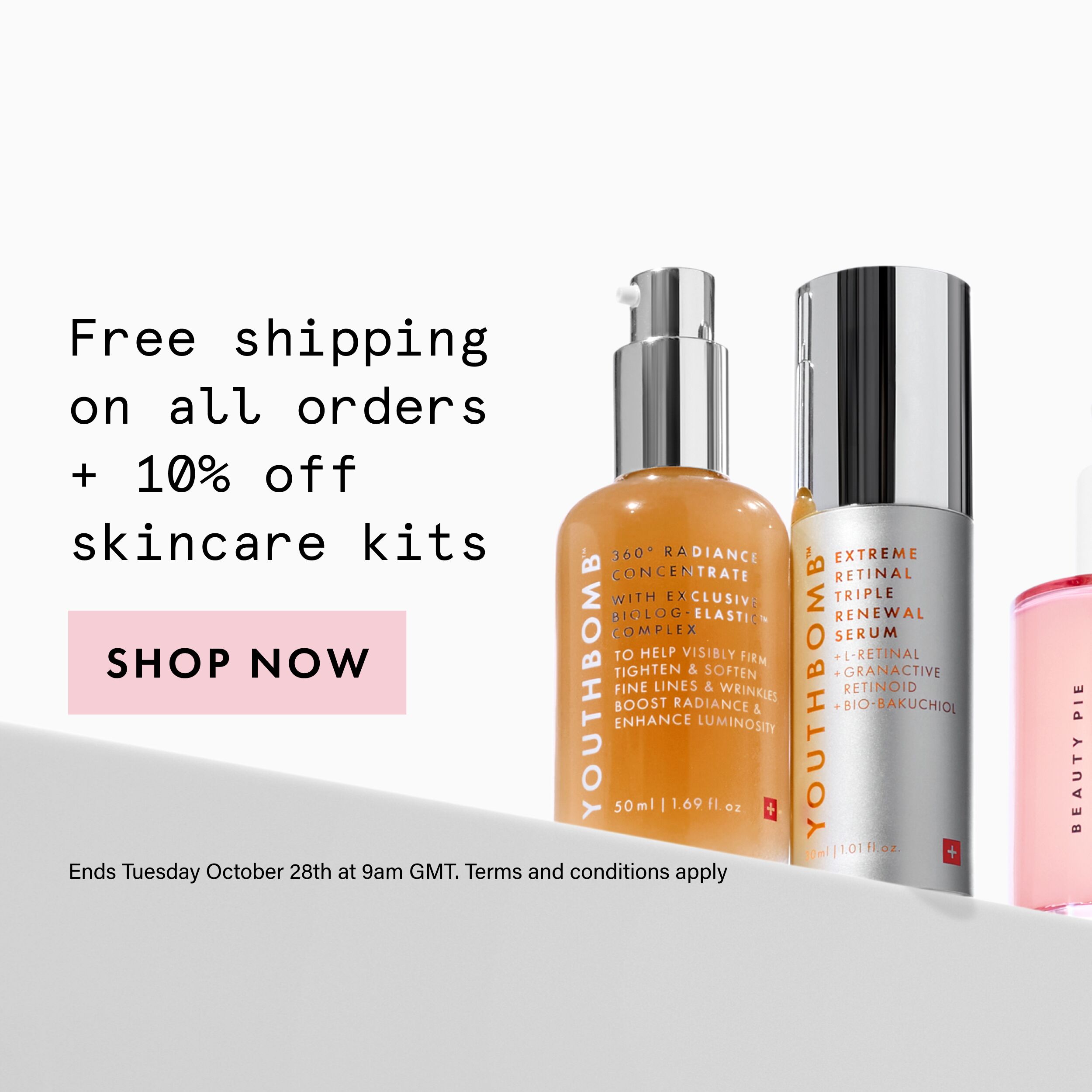 Free Shipping Skincare Kit Desktop