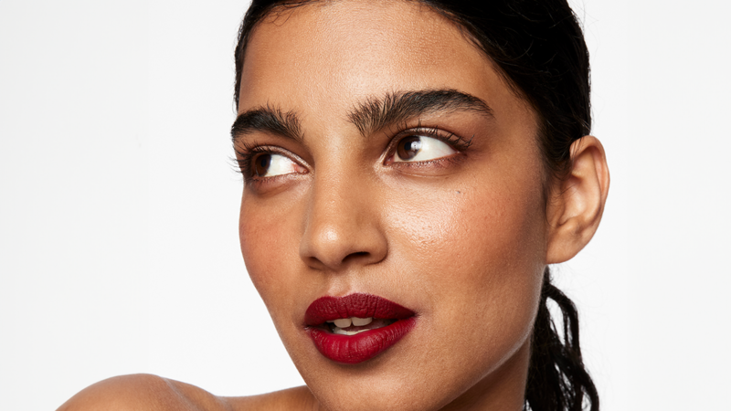 FEstive makeup on model