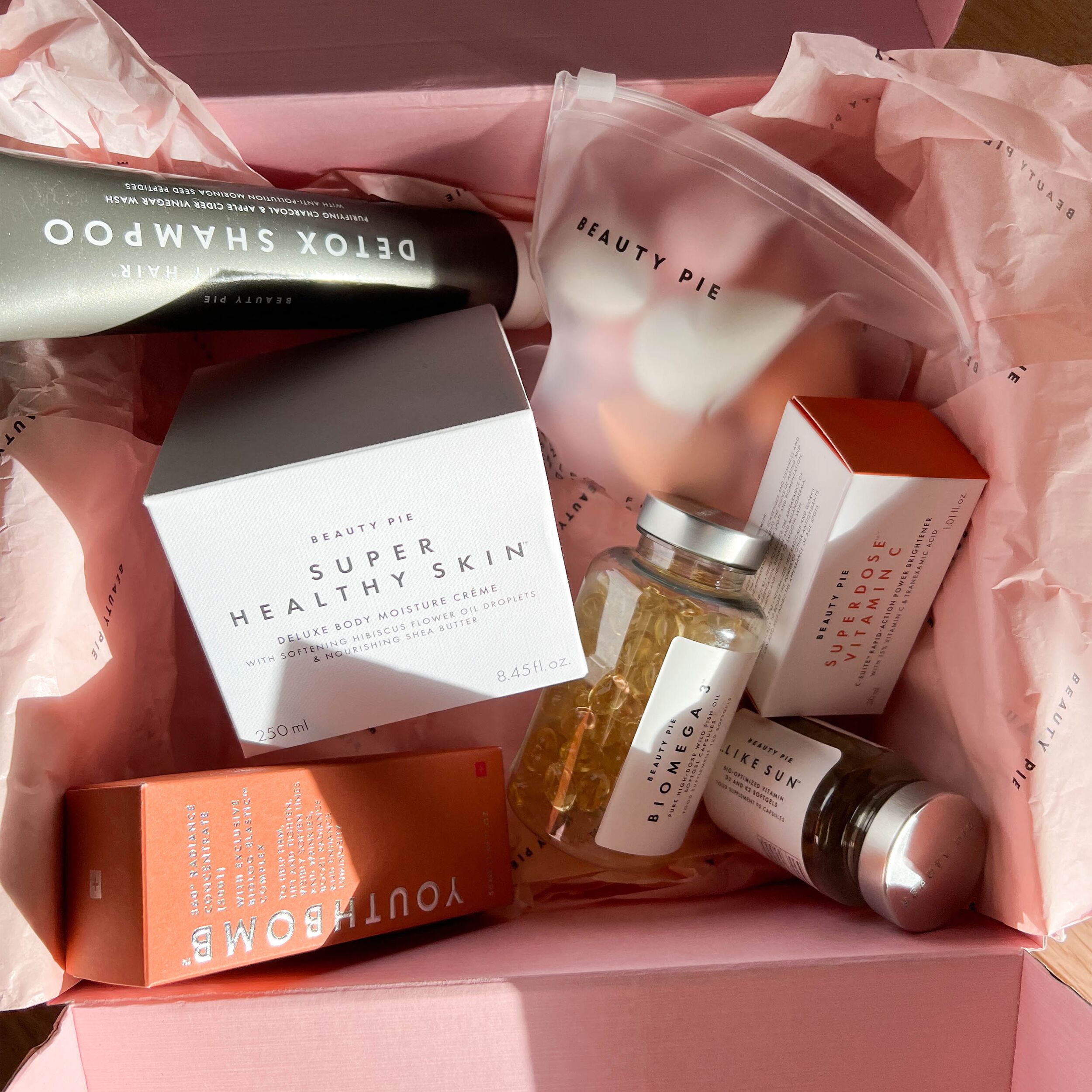Beauty Products received by one member Beauty Products received by one member