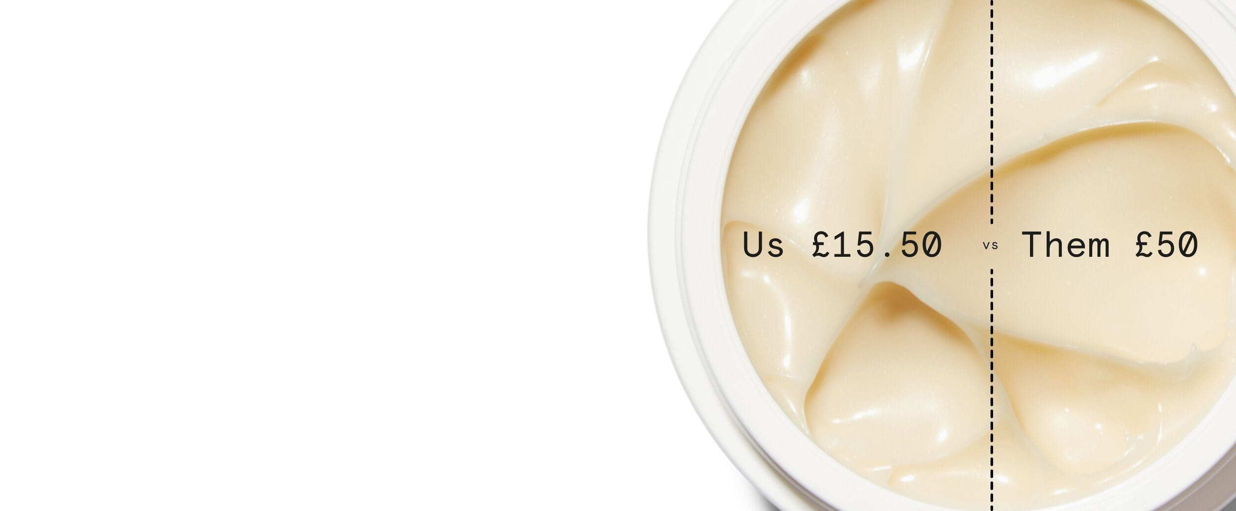 Us vs Them price comparison banner desktop Us vs Them price comparison banner desktop