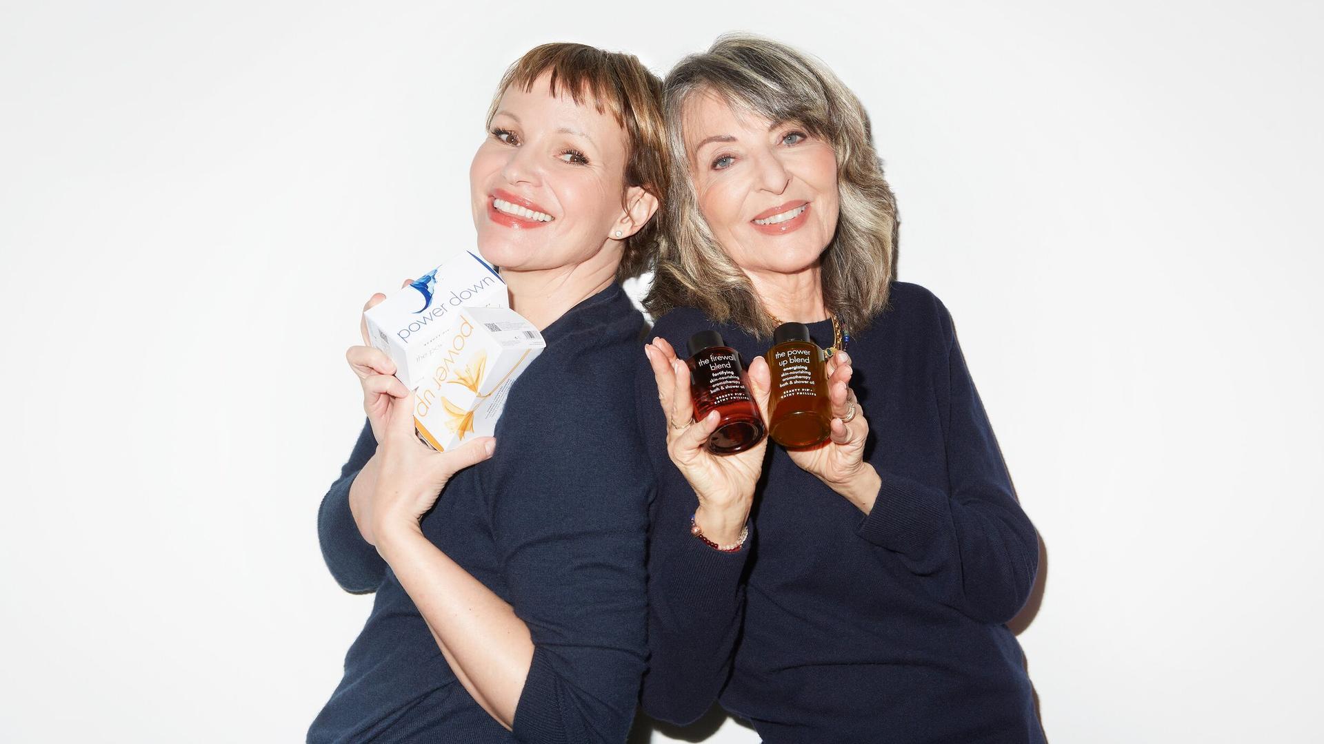 Kathy Phillips and MK for Beauty Pie Aromatherapy 