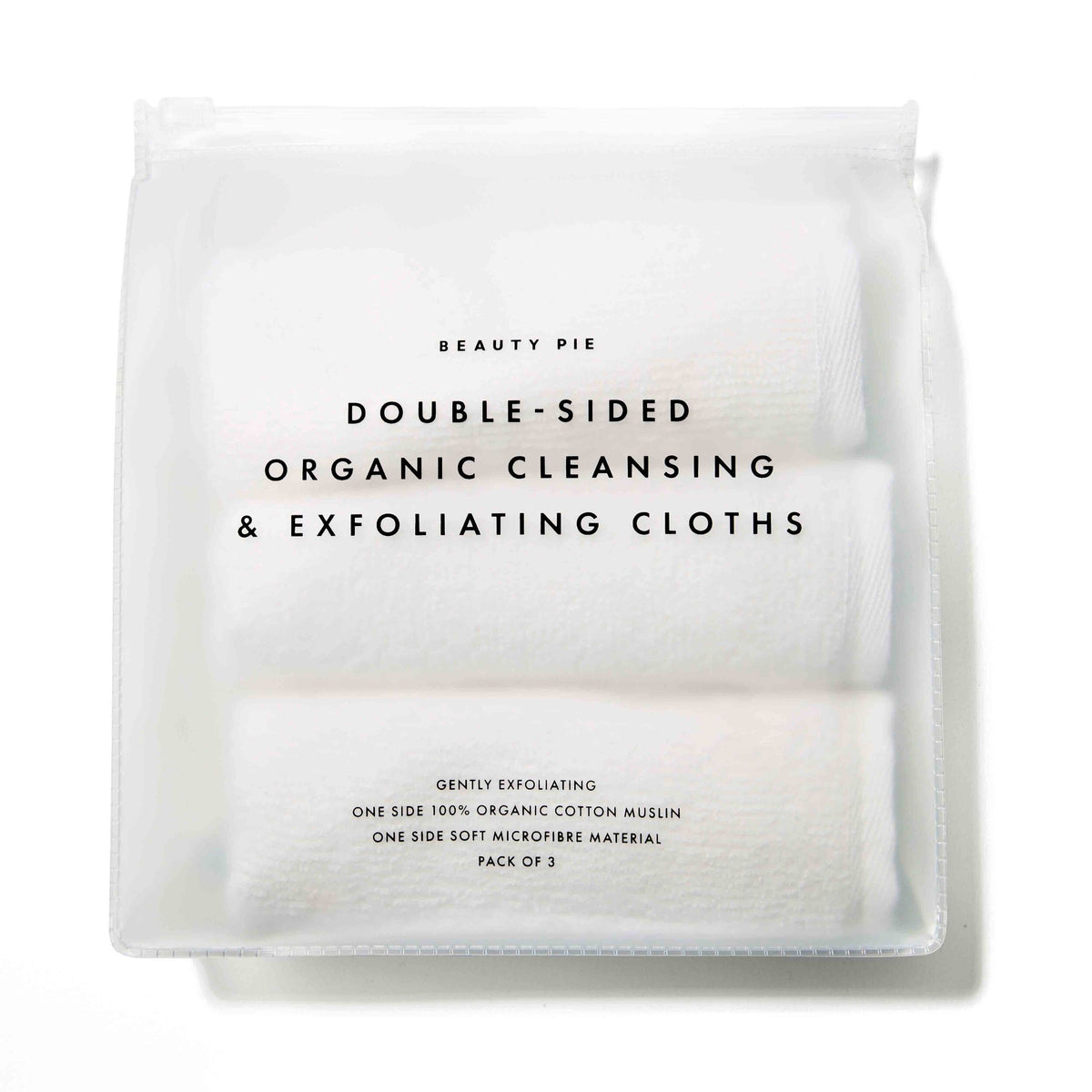 Double Sided Organic Cleansing & Exfoliating Cloths