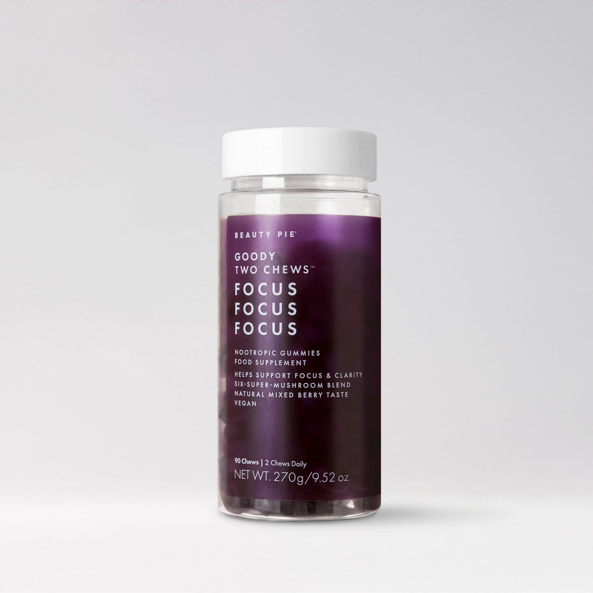 Goody Two Chews Focus Focus Focus Nootropic Gummies Food Supplement