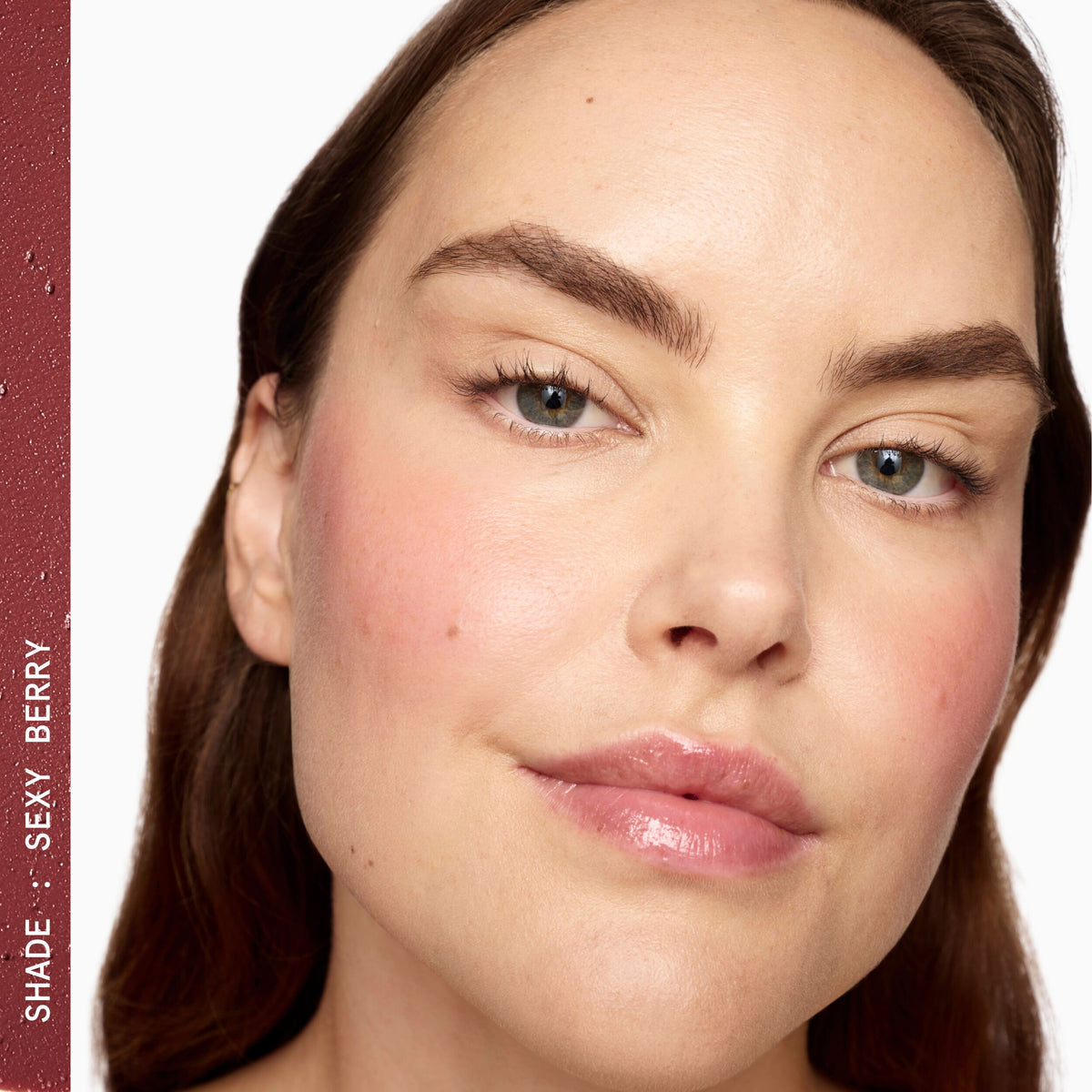 Beauty Pie Supercheek Cream Blush in Sexy Berry on the cheek